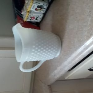 Milk glass pitcher